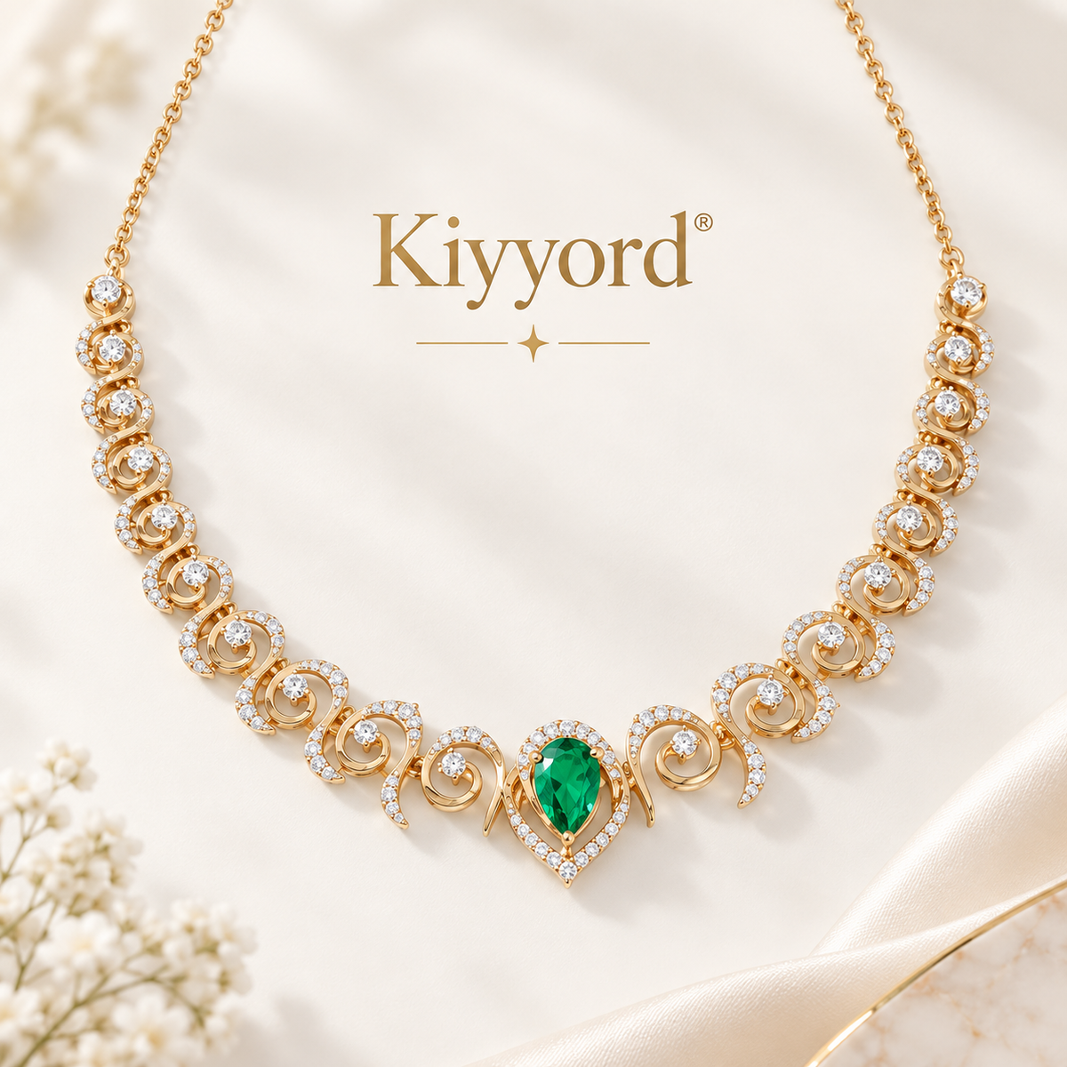 Kiyyord® Emerald Elegance Necklace
