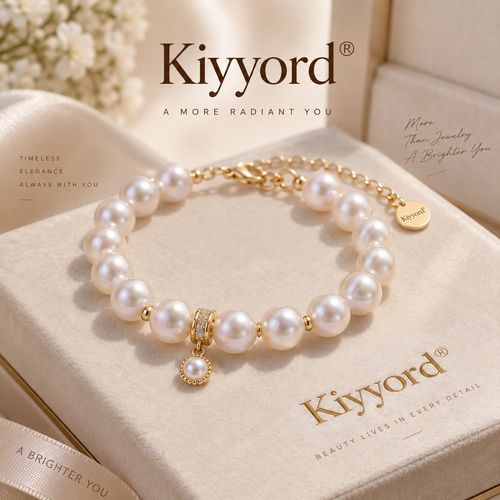 Kiyyord® Timeless Pearl Charm Bracelet