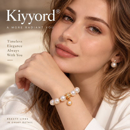 Kiyyord® Timeless Pearl Charm Bracelet