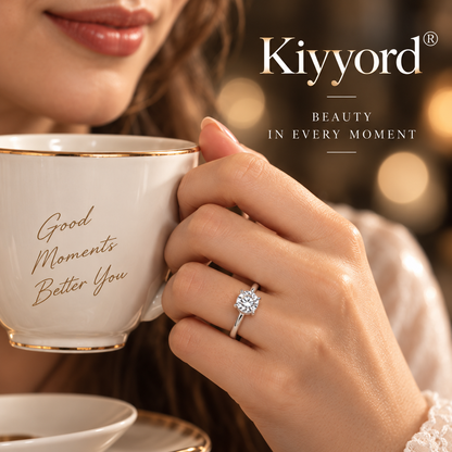 Kiyyord® Classic Moissanite Solitaire Ring