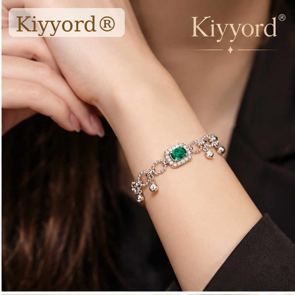 Kiyyord® Emerald Charm Bracelet