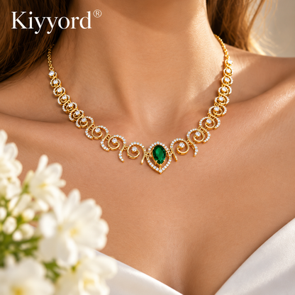 Kiyyord® Emerald Elegance Necklace