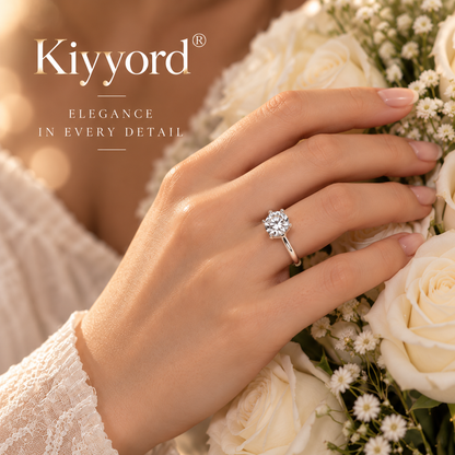 Kiyyord® Classic Moissanite Solitaire Ring