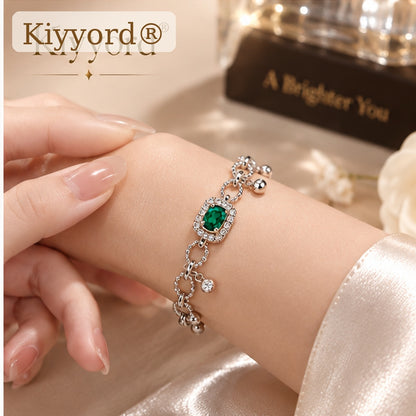 Kiyyord® Emerald Charm Bracelet